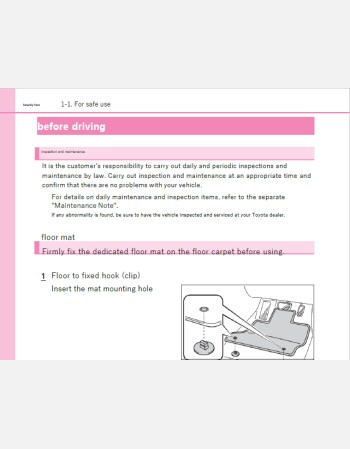 toyota spade 2014-2015 owners manual in english